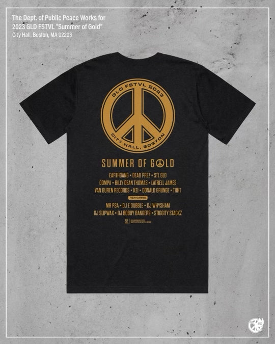 STL GLD – Official GLD FSTVL '23  "Summer of Gold" T-Shirt